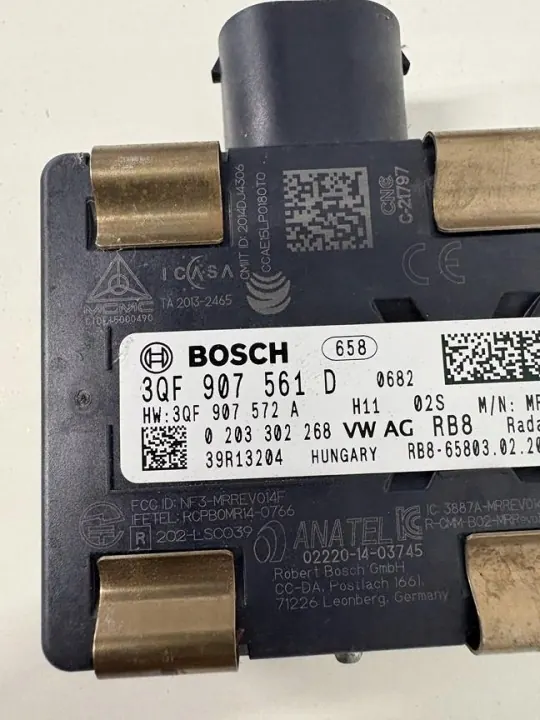 Radar Distronic ACC OEM 3QF907561D för VW Audi Skoda image 4