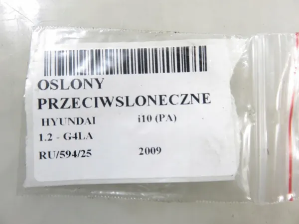 Sonnenschutz OEM OSŁONY PRZECIWSŁONECZNE HYUNDAI i10 image 5