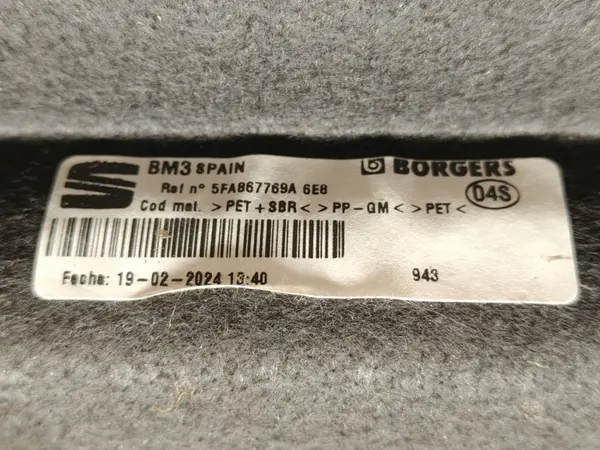 Cupra Leon IV achterste kofferbakplank OEM 5FA867769A image 5