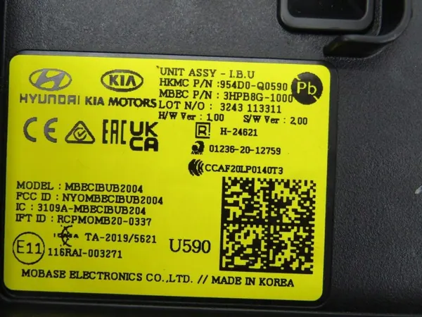 Steuermodul OEM 954D0-Q0590 Hyundai Bayon 24R image 8