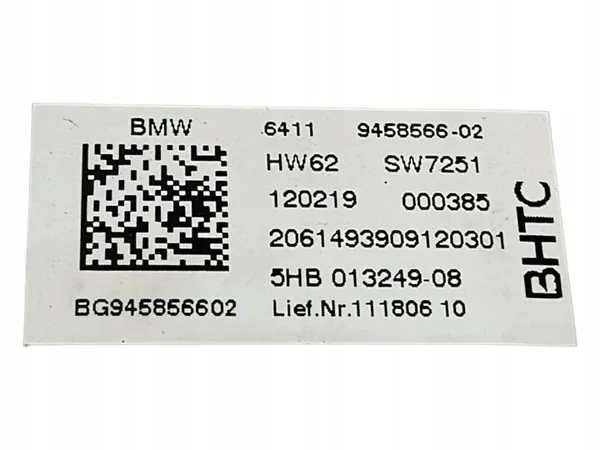 Panel climatización BMW 8 G16 OEM 64119458566 image 3