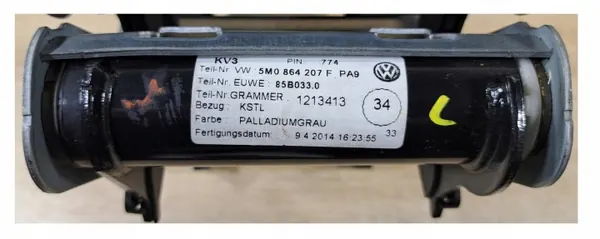 SEAT OEM 5M0864207F Armsteun Grijs Leer image 3