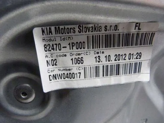 OEM 824701P000 Régulateur Vitre Gauche Avant Kia Venga image 3