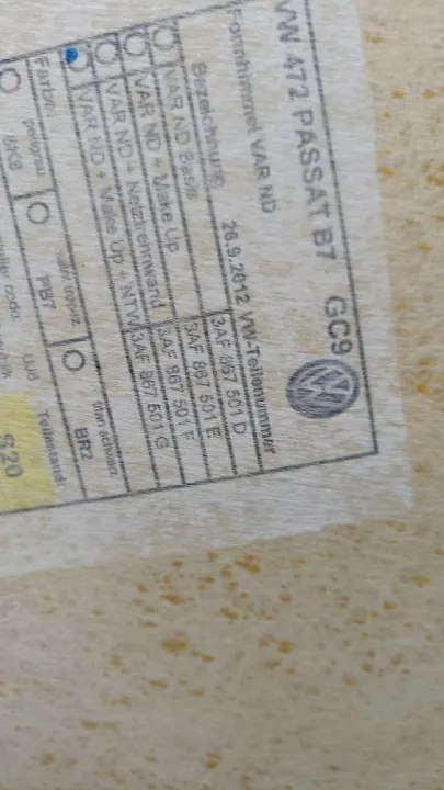 Plafonnier VW Passat B7 OEM 3AF867501G - Occasion image 8