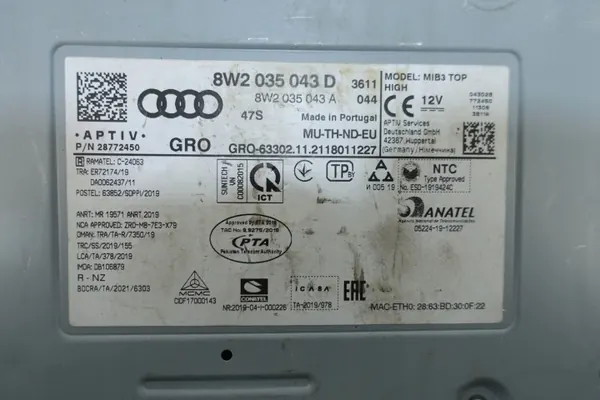 Module Navigation Audi MIB3 OEM 8W2035043d image 5