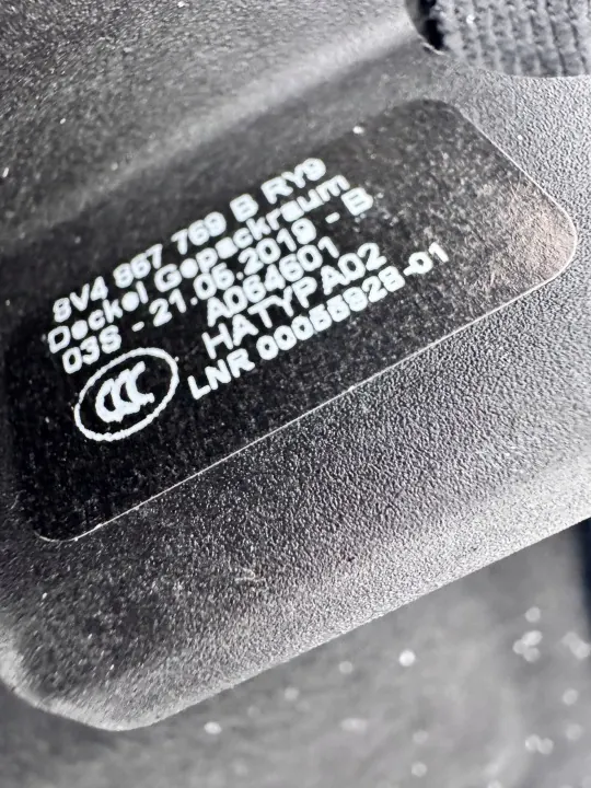 OEM 8V4867769B Heck-Kofferraumablage für Audi A3 8V image 3