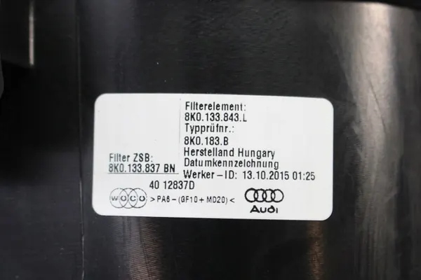 Audi Luftfiltergehäuse OEM bt-cars-32795 Gebraucht image 5
