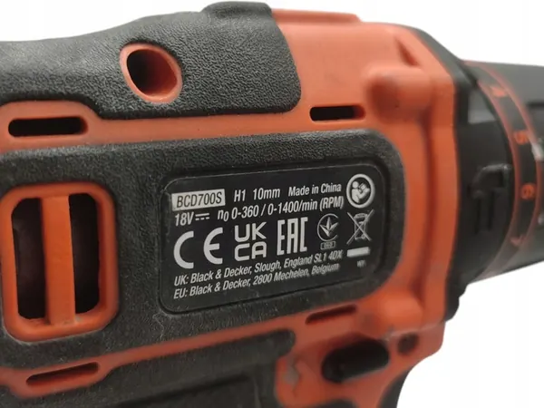 Black&Decker BCD700S2S Akkukäyttöinen Iskuporakone 18V image 3