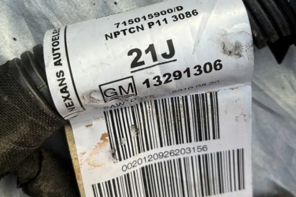 Moottorin Johdotus OEM 13291306 Opel Astra IV:lle image 3