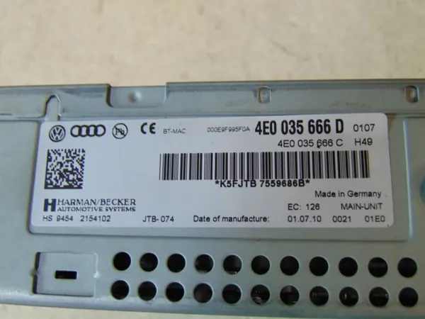 Leitor de cartões SD Audi OEM 4E0035666D para A6 C6 image 5