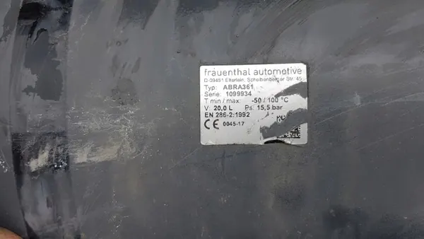 Ilmasäiliö 20L ABRA361 DAF 45 55 LF Euro 6 image 3