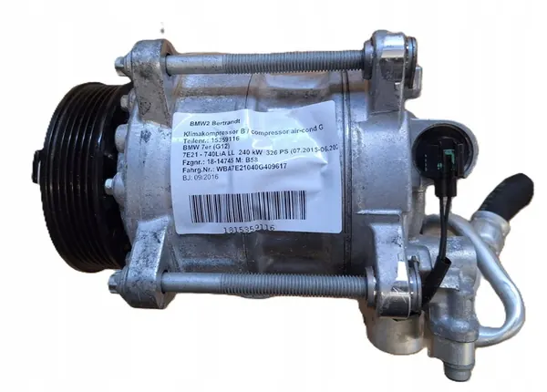 Compressore aria condizionata BMW G32 G30 G11 G12 OEM image 8