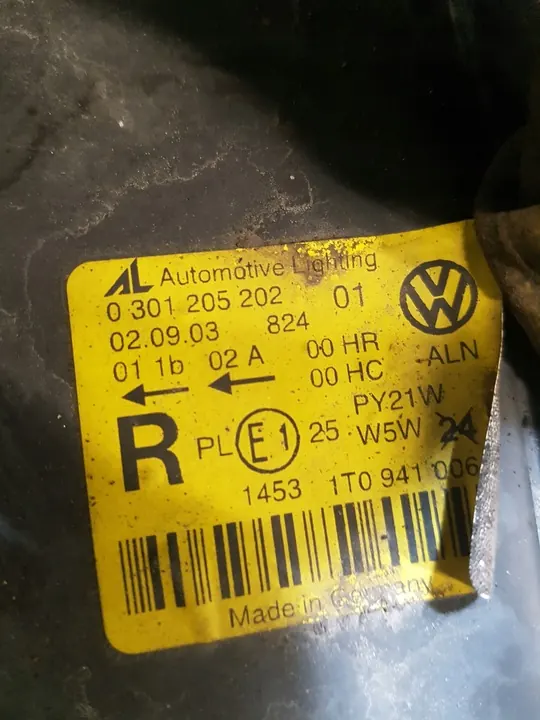 Oikea Etuvalo Volkswagen Touran 1 0301205202 image 5