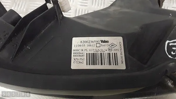 2003 Renault Kangoo Faro Delantero 8200236590 image 6