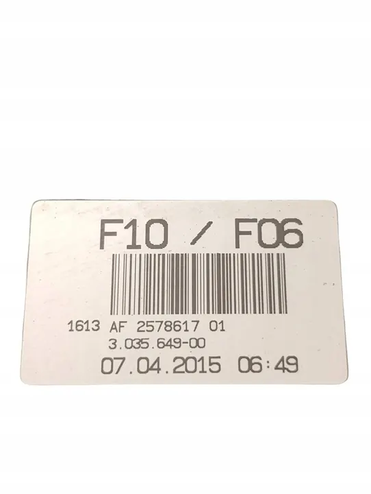 BMW 5 F10 F11 2011 Achterste Koolstoffilter OEM 7333301 image 8