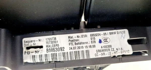 Accoudoir console BMW Série 7 G11 G12 OEM 6993224 image 7