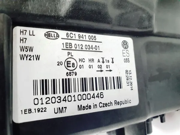 Farol esquerdo VW Polo V 6C Lift 13-17 OEM image 9