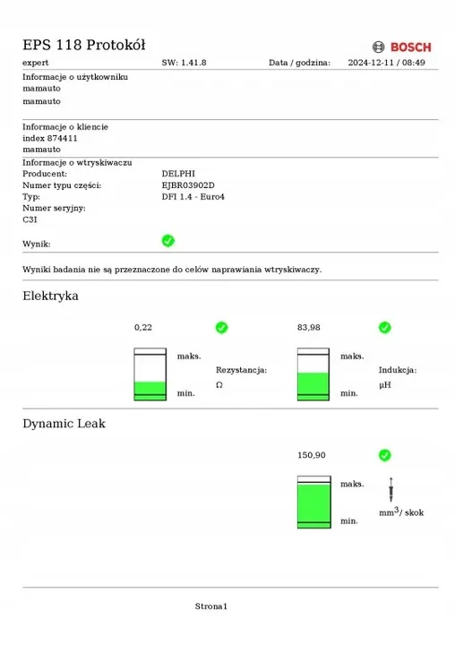 Inyector Kia Carnival 2.9 CRDI EJBR03902D 33800-4X400 image 3