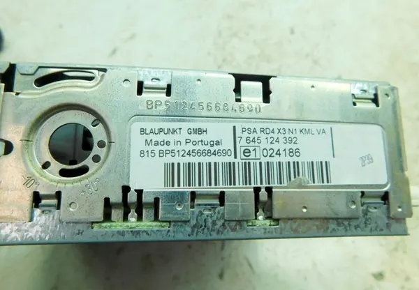OEM 7645124392 CD/DVD/GPS-paneeli Citroen C5 2006 image 7