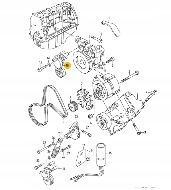 Remskruv Audi 100 2.5TDI 2.4D 046903133A image 8