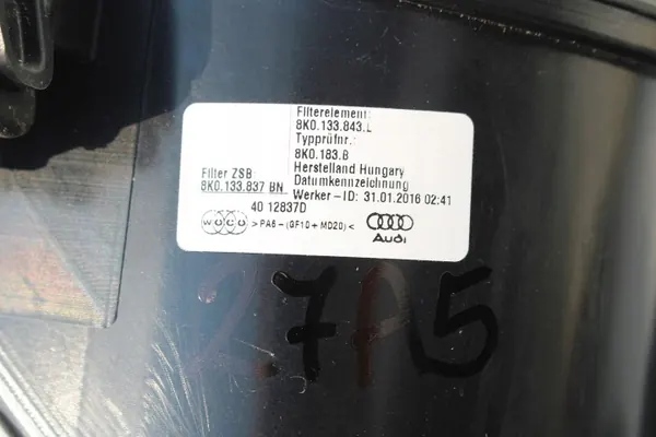 Audi Luftfilterhus OEM bt-cars-33950 Begagnad image 6