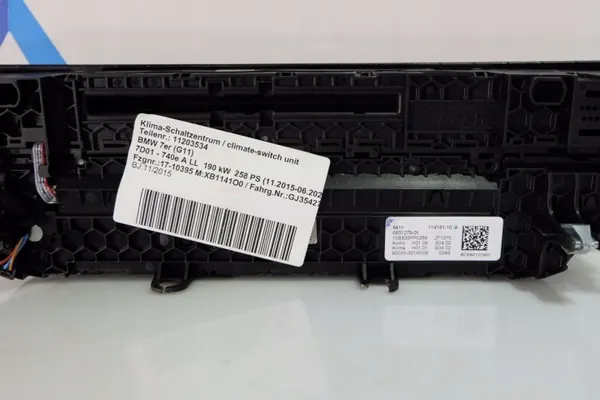 Panneau climatisation BMW 7 G11/G12 OEM 001562 image 10