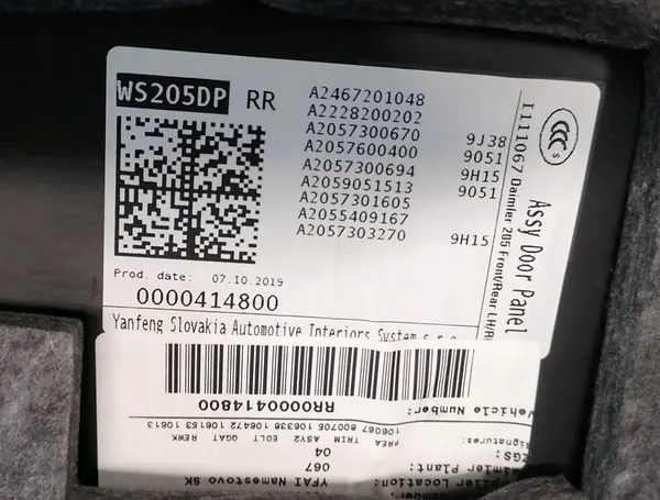 Mercedes C-KL W205 Rechter Achterpaneel A2467201048 image 3