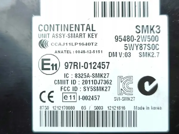 Hyundai Santa Fe 2013 Centrale vergrendeling ECU OEM 97RI012457 image 9
