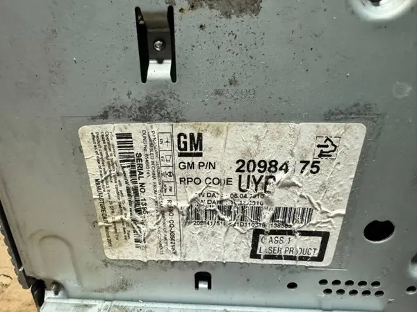 Radio navigaatiolla OEM 94563267 Chevrolet Cruzeen image 5