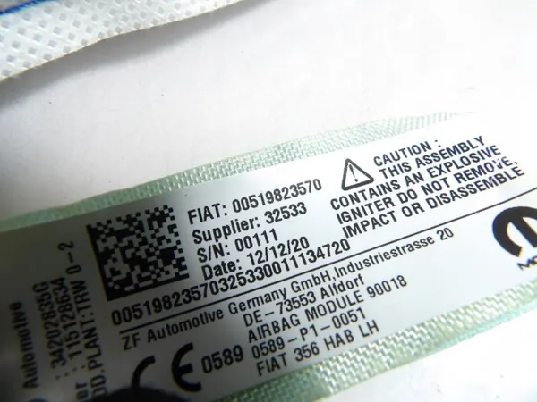 Fiat Tipo Lift Sedan verhoairbag OEM 00519823570 image 3
