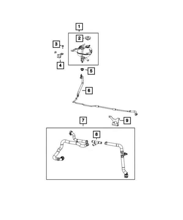 Behållarlock OEM 68290247AA Jeep Wrangler JL image 3