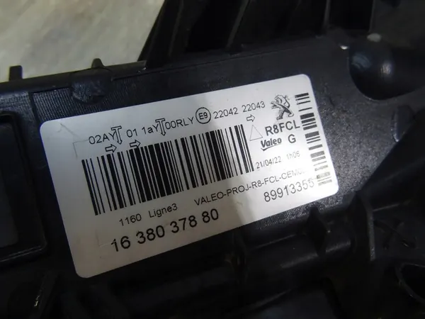 Lâmpada DRL Frontal Esquerda Peugeot 508 OEM 1638037880 LLU image 8