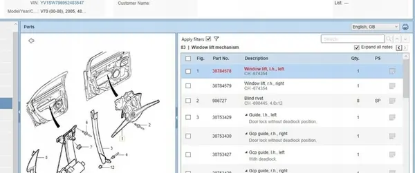 Elevador de Janela Volvo OE 30784578 image 7