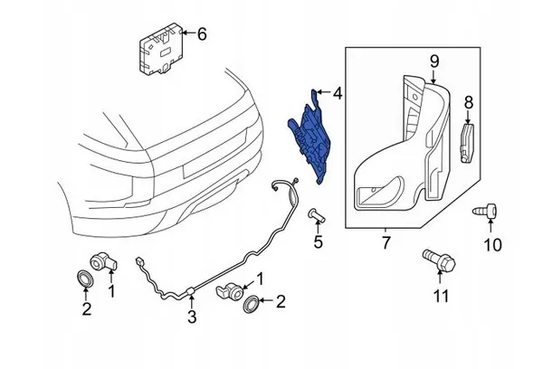 Land Rover Türöffnungssensor OEM GK6214E110aa image 8