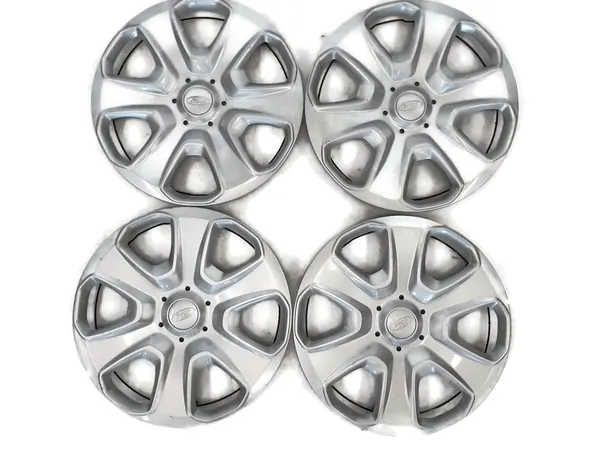 4× Ford OE Originala Navkapslar 15" Silver image 2