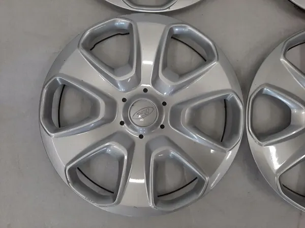 4× Ford OE Originala Navkapslar 15" Silver image 3