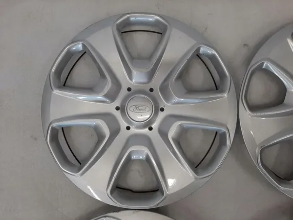 4× Ford OE Originala Navkapslar 15" Silver image 7