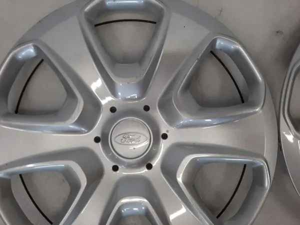 4× Ford OE Originala Navkapslar 15" Silver image 8