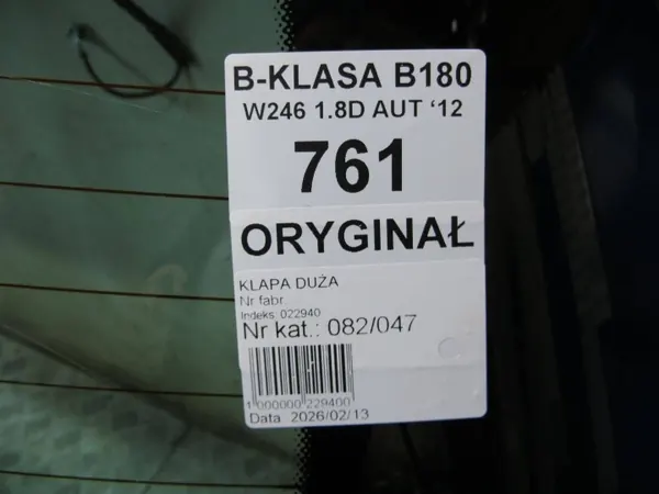 Coffre Mercedes W246 OEM GIS63356 - Occasion image 7