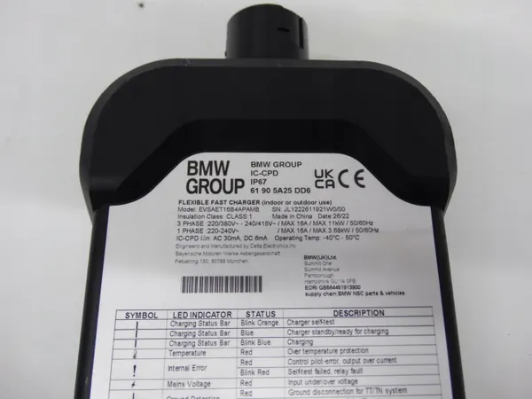 BMW Flexibele Snellader OEM 5A25DD6 230V image 9