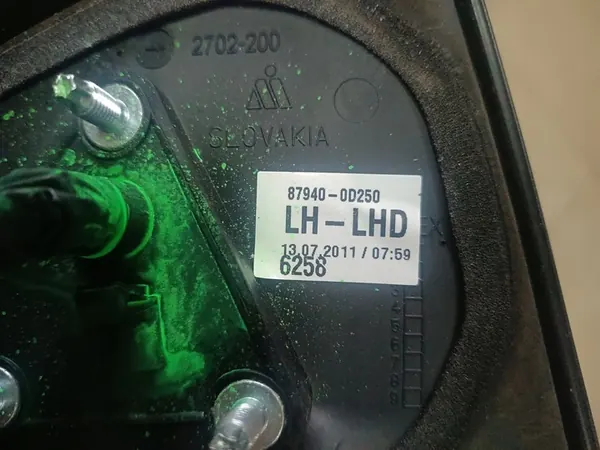 VASEN PEILI TOYOTA YARIS II 87940-0D250 image 4