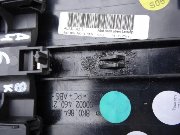 Accoudoir Audi A4 B8 OEM 8K0864207H Cuir Noir image 5