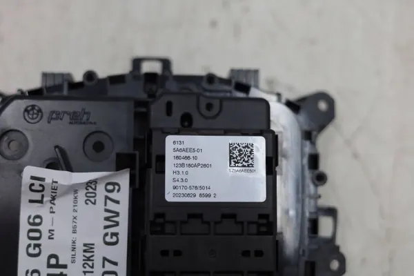 BMW Vaihteenvalitsin OEM 5A6AEE5 Kristallilasi-paneeli image 6