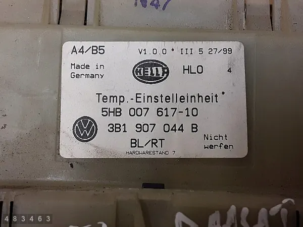Module de contrôle climatique VW Passat B5 1999 3b1907044b image 3