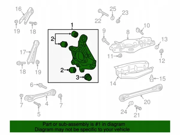 Pivot de suspension arrière OEM 23118093 pour Cadillac ATS image 4