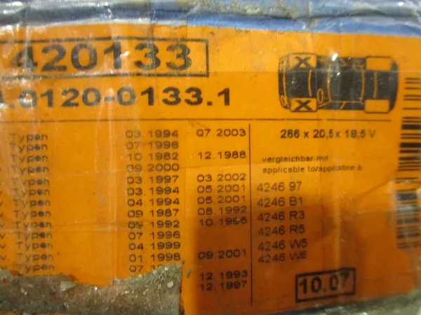 Disco de freio ATE 24.0120-0133.1 Peugeot image 7