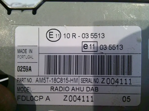 Rádio CD FORD AM5T-18C815-HM para Fiesta MK7 image 8