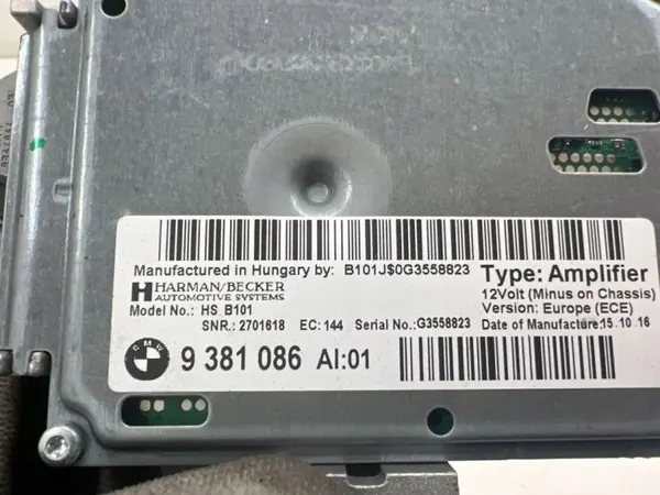 BMW Äänenvahvistin OEM 9381086 6-sarja F12/F13 image 3