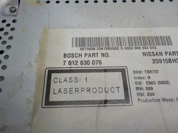 Radio Navigation Nissan Qashqai J10 Lift OEM 25915BH30E image 3