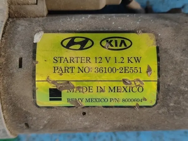 Motor de arranque HYUNDAI ELANTRA MD 1.8 10-15 image 6